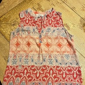 Flowy, colorful tank top - size small.